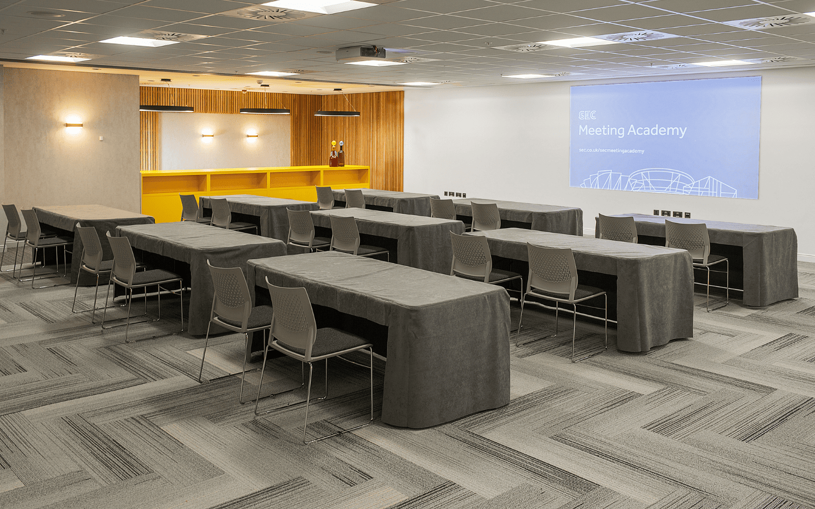 image of M1 room with classroom seating