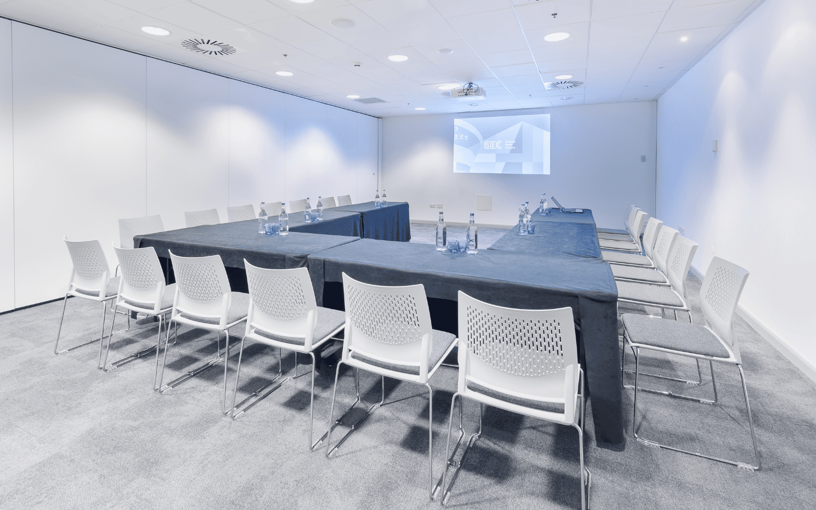M2 room with boardroom seating