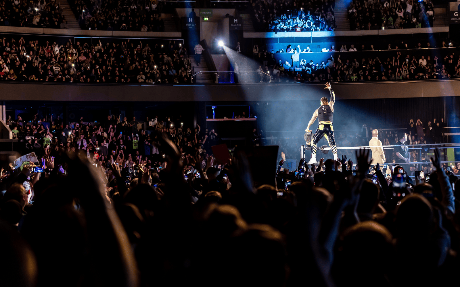 WWE Wrestler standing in ring
