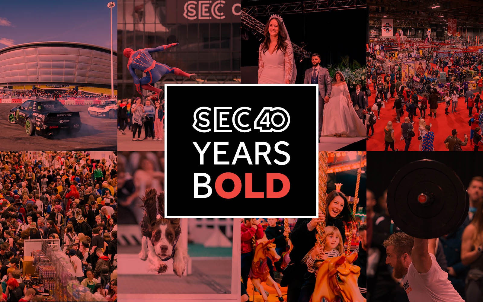 SEC 40 asset. This includes branding with various images from events in the background.