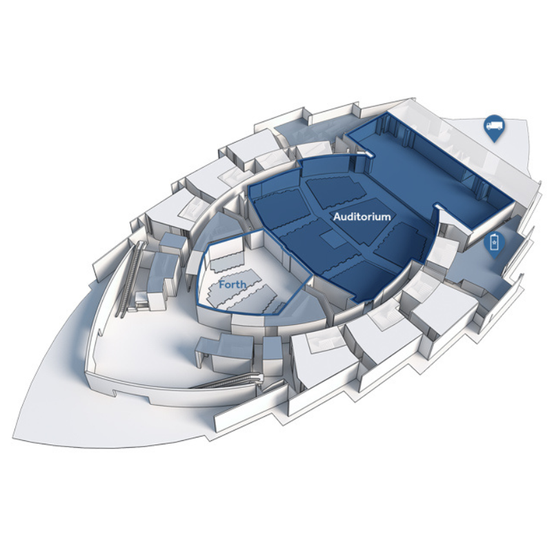 SEC Armadillo Auditorium floorplan