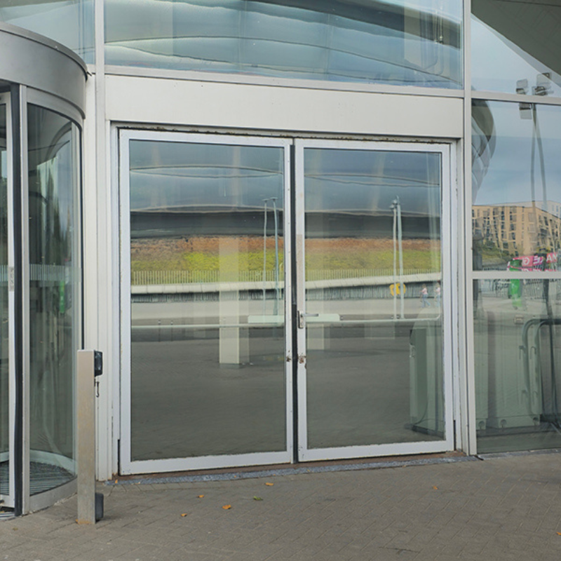 Entrance to SEC Armadillo with accessible doors