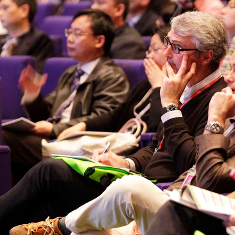 People in the audience during a conference
