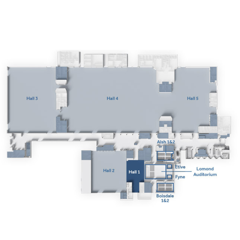 Hall 1 floorplan