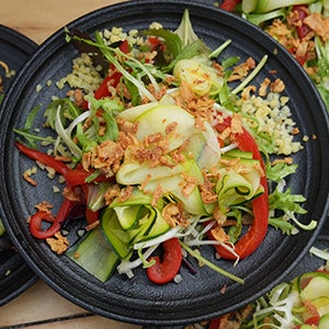 A plate of side salad.