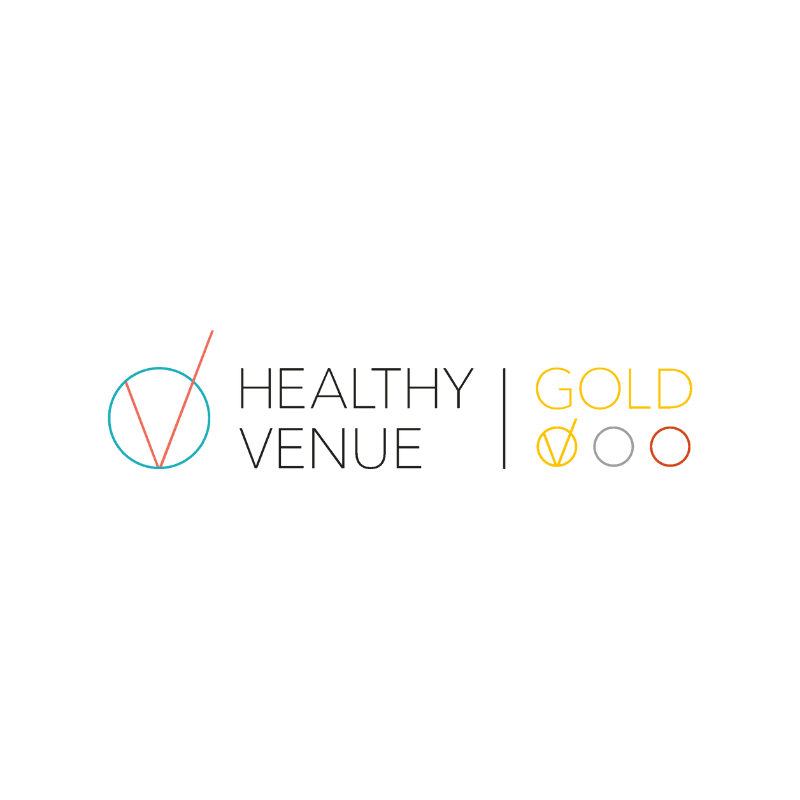 Logo for the Gold Healthy Venue.