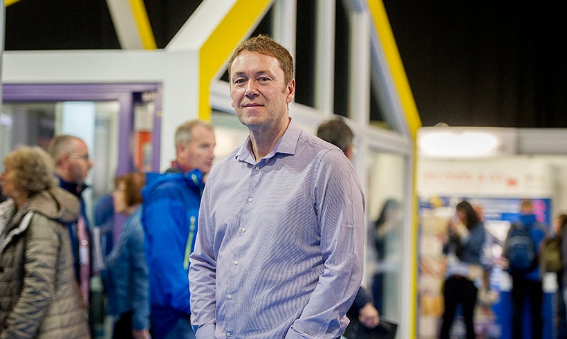 Image of Nick Noble at an exhibition.