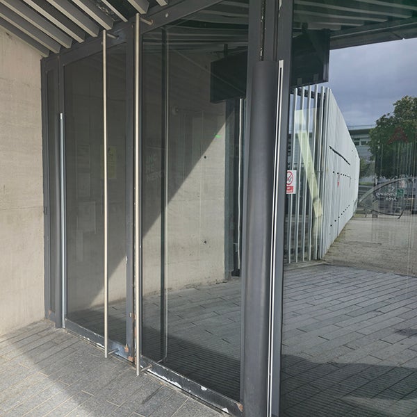 Accessible doors to the OVO Hydro.