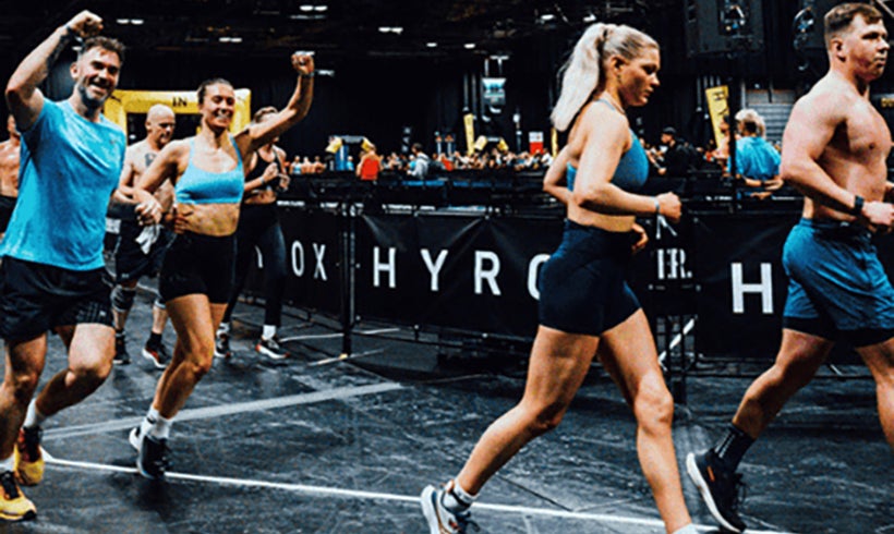 People running at Hyrox.