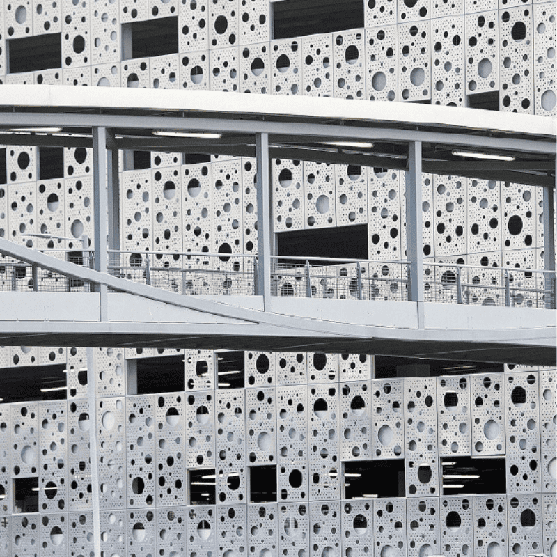 multi storey car park at the SEC