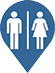 Men & Womens toilets icon.