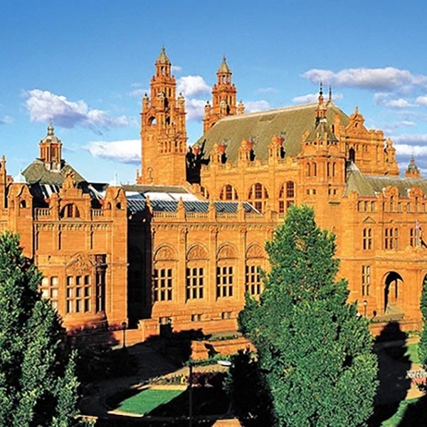 Close up on part of Kelvingrove Art Gallery and Museum. 