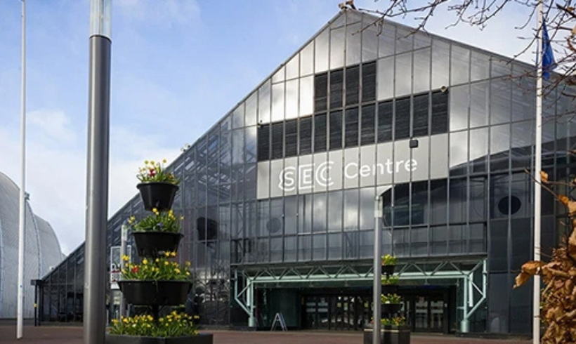 External view of the front of the SEC Centre