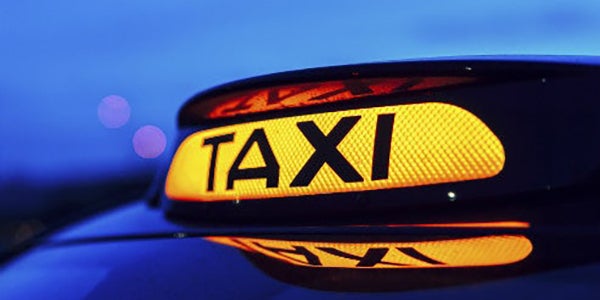 Taxi Sign.