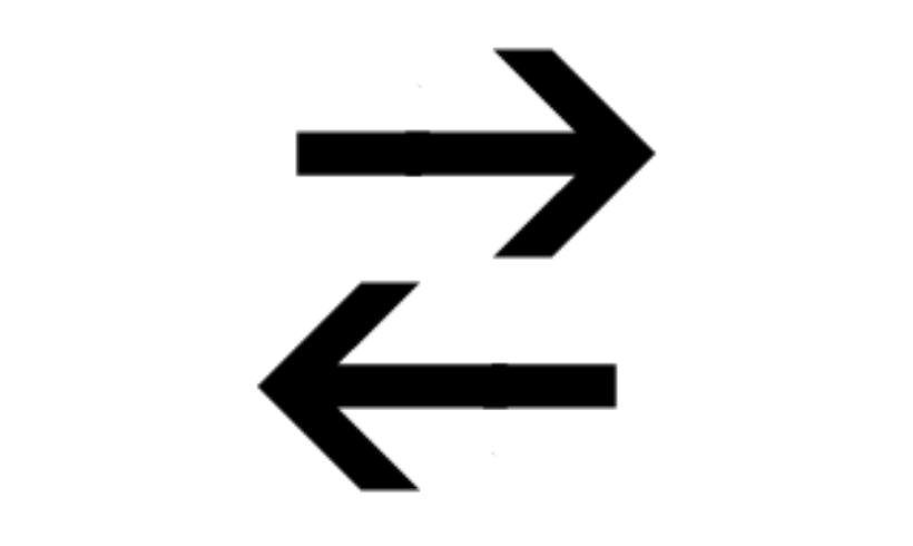 arrows both ways icon